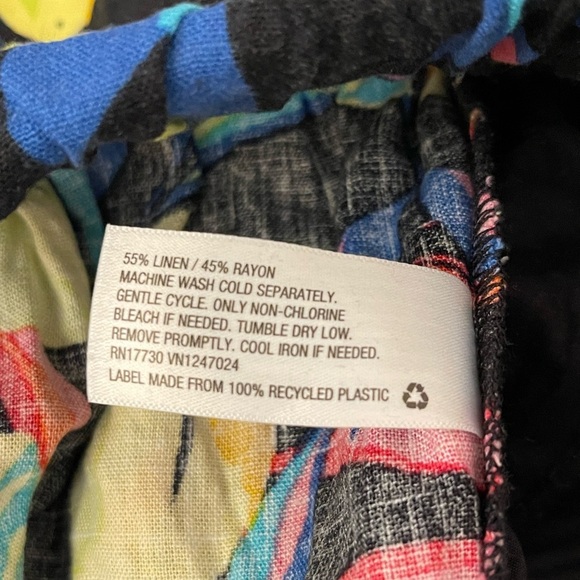 Women’s Tabitha Brown for Target black floral wide leg pants XS - Picture 4 of 4